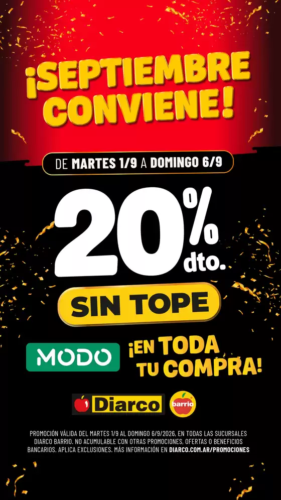 Catálogo Diarco | PROMO MODO BARRIO | 2026-09-01T00:00:00.000Z - 2026-09-06T00:00:00.000Z