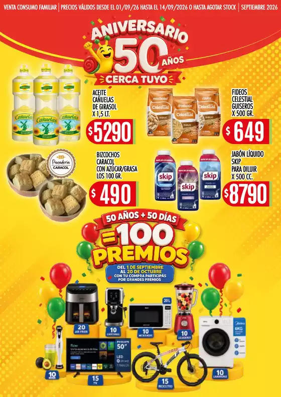 Catálogo Supermercados Caracol | 892367af0528f848b8d29a8cbf489f9a46d7fbf3 | 2026-09-01T00:00:00.000Z - 2026-09-14T00:00:00.000Z