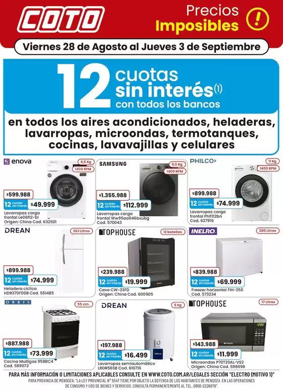 Catálogo Coto | Coto Electro Motivo 1 | 2026-08-28T00:00:00.000Z - 2026-09-03T00:00:00.000Z