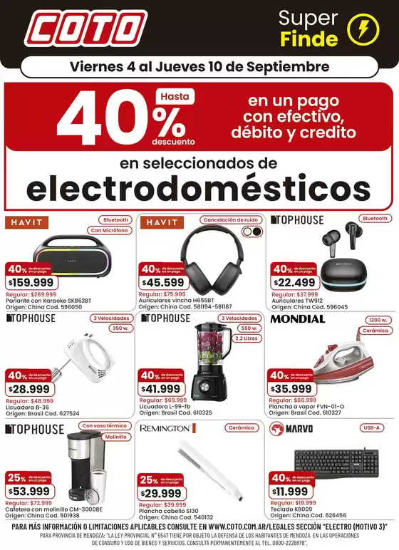 Catálogo Coto | Coto Electro Motivo 3 | 2026-09-04T00:00:00.000Z - 2026-09-10T00:00:00.000Z