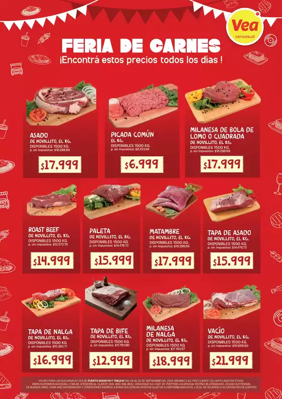 Catálogo Supermercados Vea | Folleto Feria de Carnes Chubut | 2026-09-04T00:00:00.000Z - 2026-09-30T00:00:00.000Z