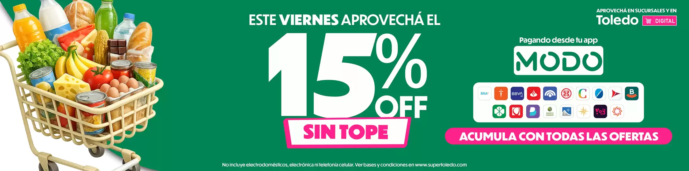 Catálogo Supermercados Toledo | Ofertas principales para ahorradores | 2026-09-04T00:00:00.000Z - 2026-09-18T00:00:00.000Z