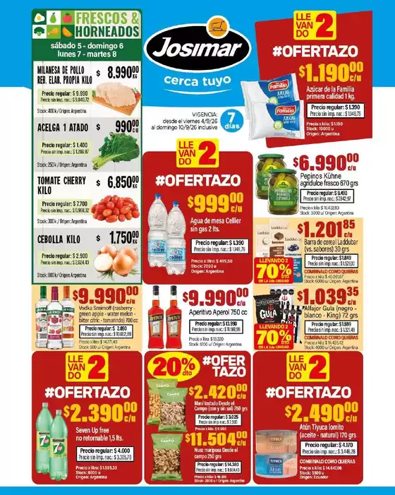 Catálogo Josimar | Gangas exclusivas | 2026-09-04T00:00:00.000Z - 2026-09-10T00:00:00.000Z