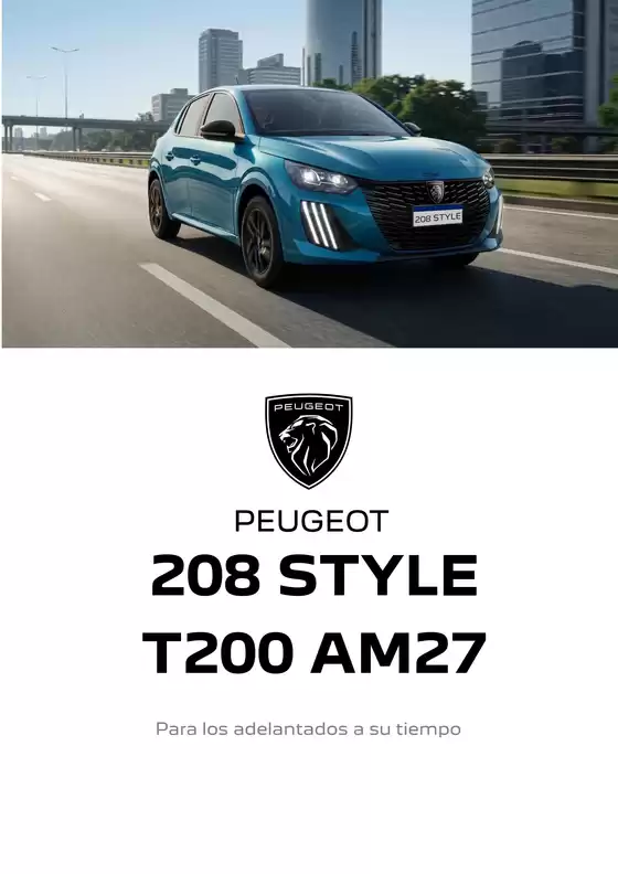 Catálogo Peugeot en Plottier | Peugeot Nuevo 208 style | 2026-09-05T00:00:00.000Z - 2026-09-19T00:00:00.000Z