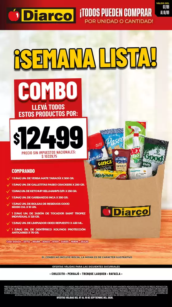 Catálogo Diarco | SEMANA LISTA | 2026-09-07T00:00:00.000Z - 2026-09-10T00:00:00.000Z