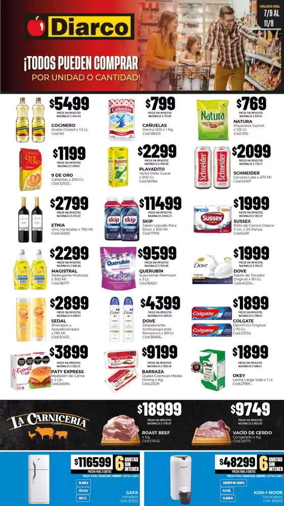 Catálogo Diarco | OFERTAS PUEBLO INTERIOR | 2026-09-07T00:00:00.000Z - 2026-09-11T00:00:00.000Z