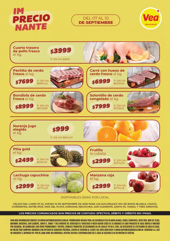 Catálogo Supermercados Vea | Volante Semanal BA y Nea | 2026-09-07T00:00:00.000Z - 2026-09-10T00:00:00.000Z