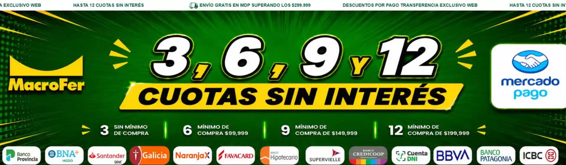 Catálogo Macrofer | 3, 6, 9 y 12 cuotas sin interes | 2026-09-08T00:00:00.000Z - 2026-09-28T00:00:00.000Z