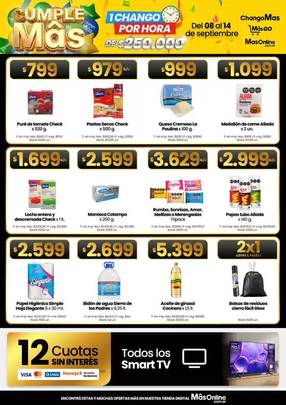 Catálogo HiperChangomas | Cumple más! | 2026-09-09T00:00:00.000Z - 2026-09-14T00:00:00.000Z