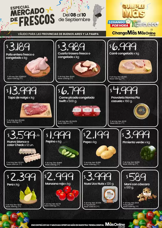 Catálogo Changomas | Especial mercado de frescos! | 2026-09-09T00:00:00.000Z - 2026-09-10T00:00:00.000Z