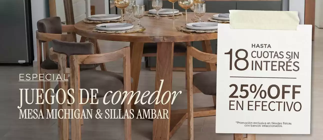 Catálogo Muebles y Sillones.com | Especial juegos de comedor | 2026-09-09T00:00:00.000Z - 2026-09-30T00:00:00.000Z