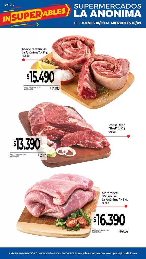 Catálogo La Anonima en Las Heras (Santa Cruz) | Frescos | 2026-09-10T00:00:00.000Z - 2026-09-16T00:00:00.000Z