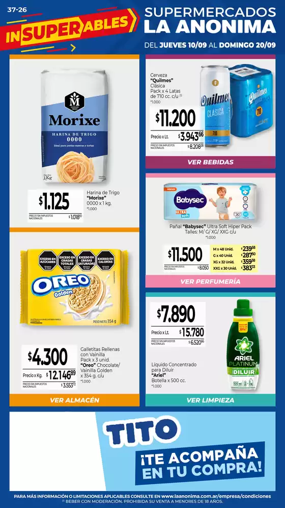 Catálogo La Anonima en Trelew | Insuperables | 2026-09-10T00:00:00.000Z - 2026-09-20T00:00:00.000Z
