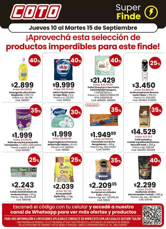 Catálogo Coto | Coto Salon Productos Motivo 1 | 2026-09-10T00:00:00.000Z - 2026-09-15T00:00:00.000Z