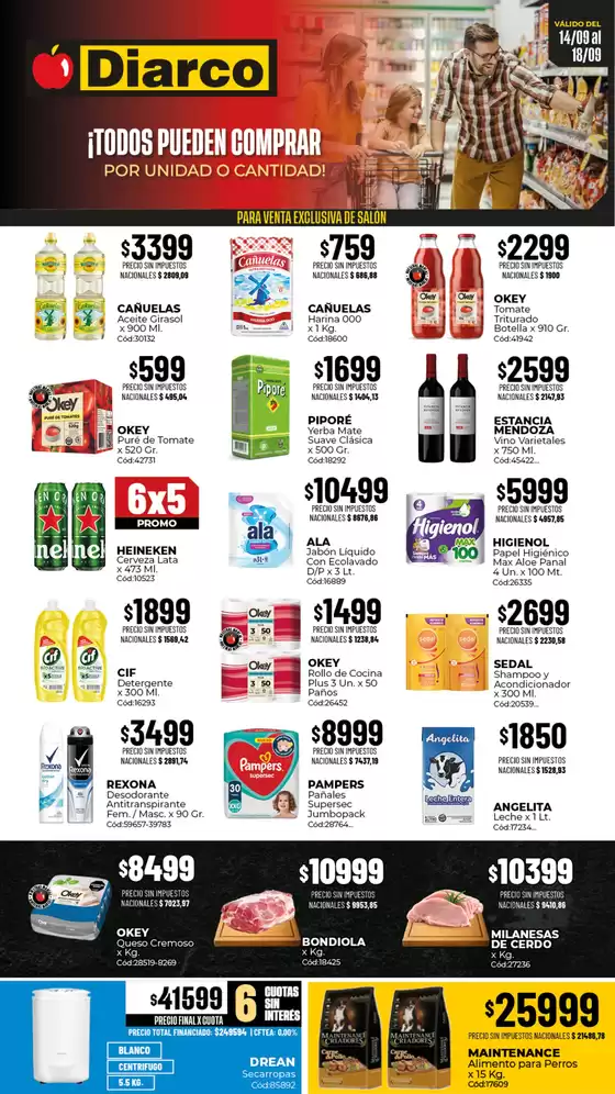 Catálogo Diarco | OFERTAS SUR | 2026-09-14T00:00:00.000Z - 2026-09-18T00:00:00.000Z