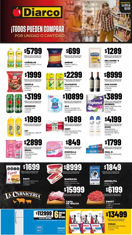 Catálogo Diarco | OFERTAS PUEBLO INTERIOR | 2026-09-14T00:00:00.000Z - 2026-09-18T00:00:00.000Z