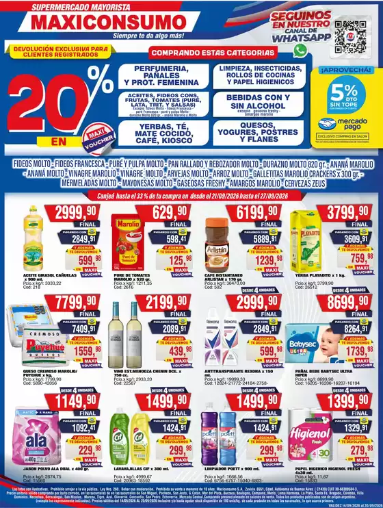 Catálogo Maxiconsumo | Revista n 1016 14 09 2026 final 5 zona 1 | 2026-09-21T00:00:00.000Z - 2026-09-27T00:00:00.000Z