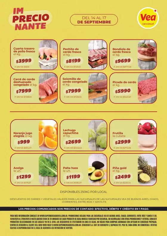 Catálogo Supermercados Vea | Volante Semanal BA y Nea | 2026-09-14T00:00:00.000Z - 2026-09-17T00:00:00.000Z