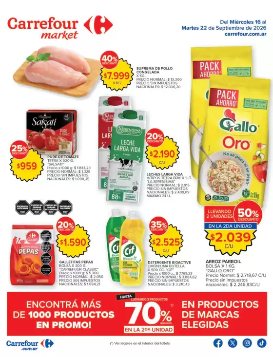 Catálogo Carrefour Market | Carrefour Market 16 Septiembre | 2026-09-16T00:00:00.000Z - 2026-09-23T00:00:00.000Z