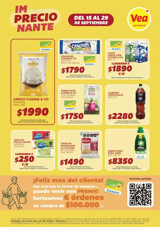 Catálogo Supermercados Vea | ImPRECIOnante Cuyo | 2026-09-15T00:00:00.000Z - 2026-09-29T00:00:00.000Z