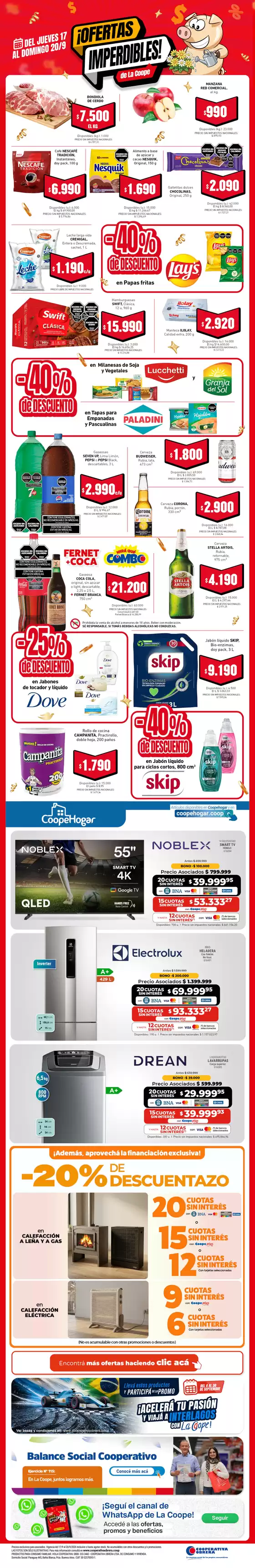 Catálogo Cooperativa Obrera | Imperdibles 17092026 LB | 2026-09-17T00:00:00.000Z - 2026-09-20T00:00:00.000Z