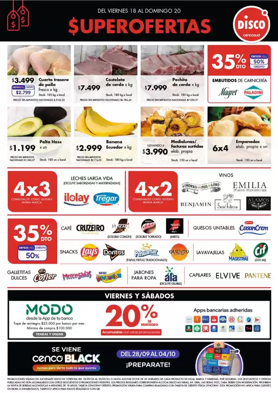 Catálogo Disco | Ofertas Córdoba | 2026-09-17T00:00:00.000Z - 2026-09-20T00:00:00.000Z