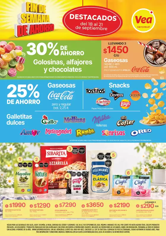 Catálogo Supermercados Vea | Fin de semana de ahorro NOA | 2026-09-18T00:00:00.000Z - 2026-09-20T00:00:00.000Z