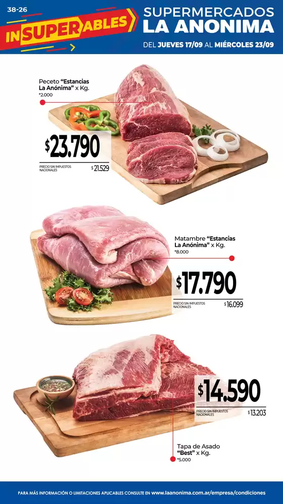 Catálogo La Anonima en Cervantes | Frescos | 2026-09-17T00:00:00.000Z - 2026-09-23T00:00:00.000Z