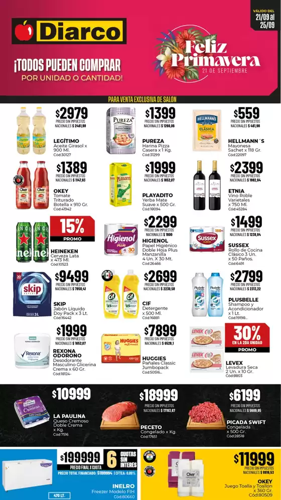 Catálogo Diarco | OFERTAS INTERIOR | 2026-09-21T00:00:00.000Z - 2026-09-25T00:00:00.000Z