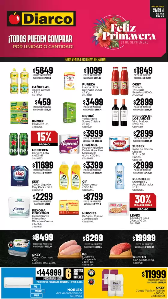 Catálogo Diarco | OFERTAS SUR | 2026-09-21T00:00:00.000Z - 2026-09-25T00:00:00.000Z