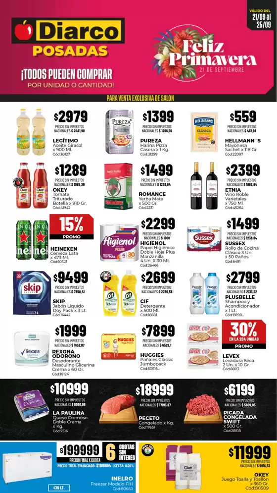 Catálogo Diarco | OFERTAS POSADAS | 2026-09-21T00:00:00.000Z - 2026-09-25T00:00:00.000Z