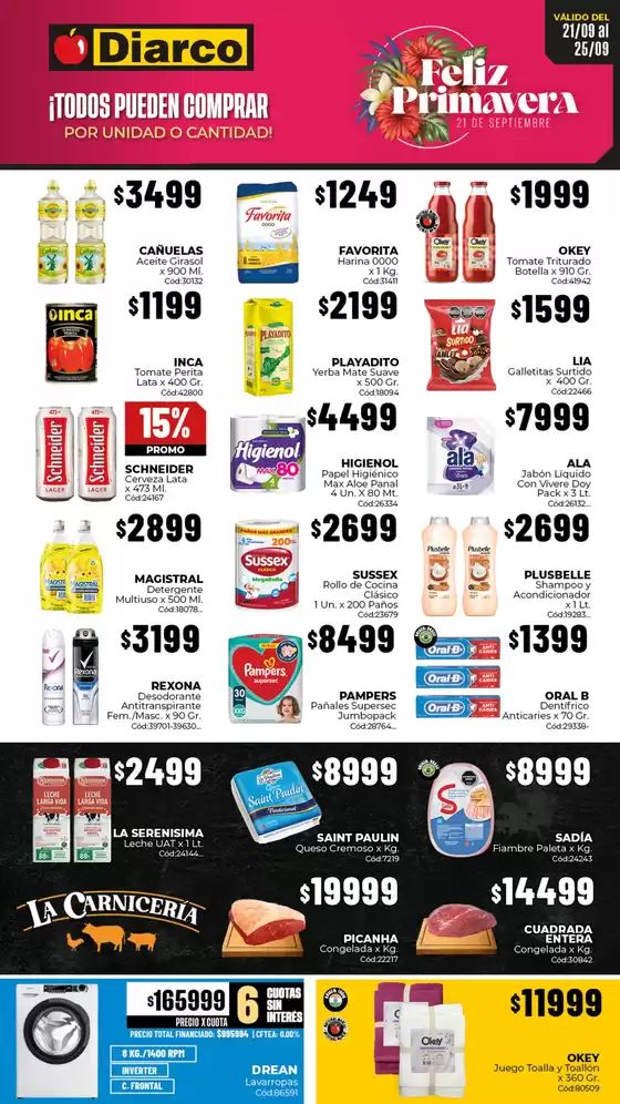 Catálogo Diarco en Jáuregui | OFERTAS TDF | 2026-09-21T00:00:00.000Z - 2026-09-25T00:00:00.000Z