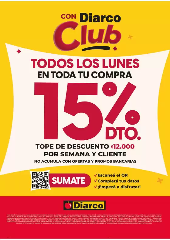 Catálogo Diarco en Jáuregui | DESCUENTO SOCIOS CLUB | 2026-09-21T00:00:00.000Z - 2026-09-21T00:00:00.000Z