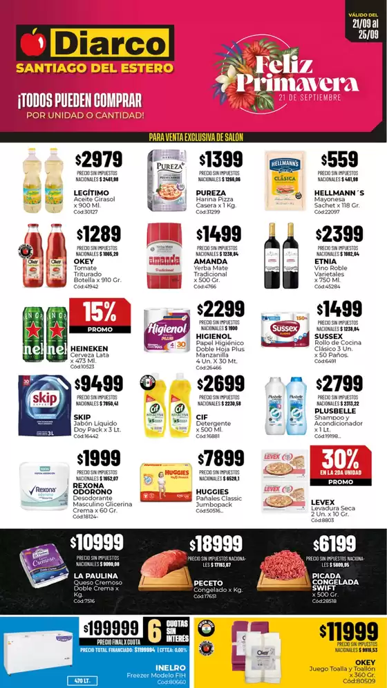 Catálogo Diarco en Jáuregui | OFERTAS SANTIAGO DEL ESTERO | 2026-09-21T00:00:00.000Z - 2026-09-25T00:00:00.000Z