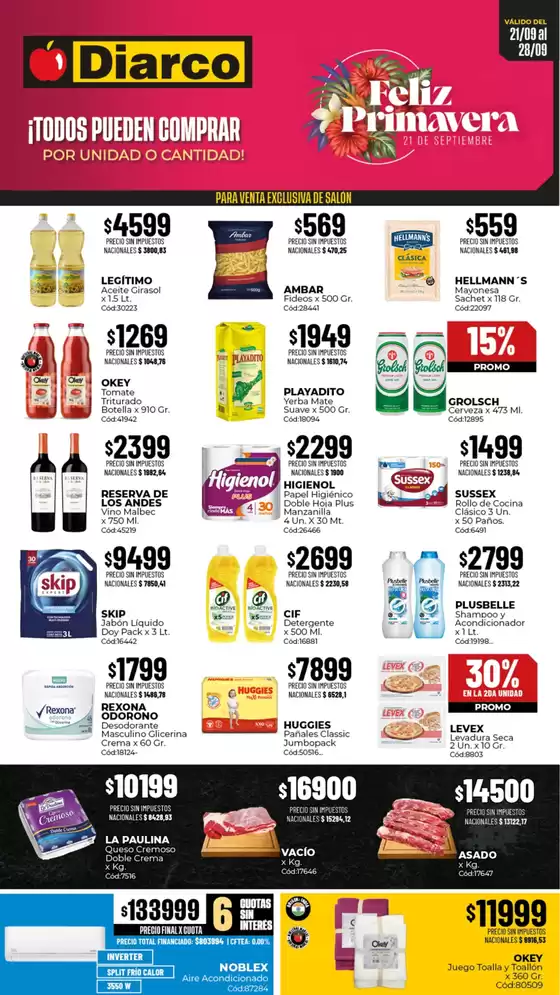 Catálogo Diarco en Jáuregui | OFERTAS GBA | 2026-09-21T00:00:00.000Z - 2026-09-25T00:00:00.000Z