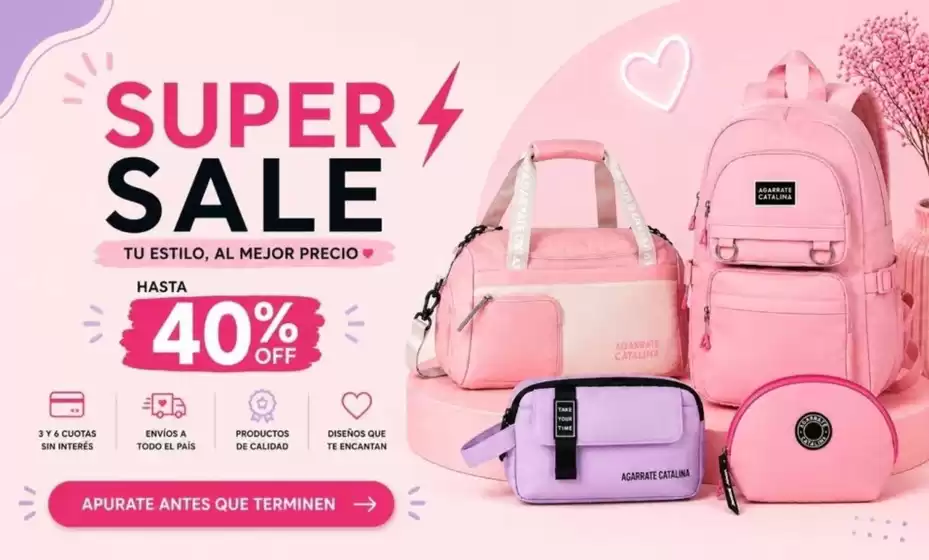 Catálogo Agarrate Catalina | Super Sale! Hasta40% off | 2026-09-21T00:00:00.000Z - 2026-10-07T00:00:00.000Z