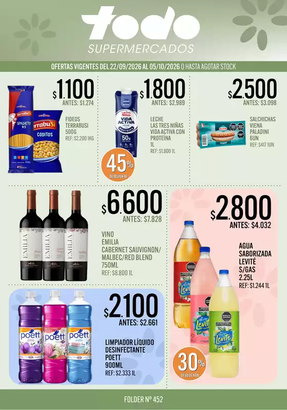Catálogo Supermercados Todo | FOLDER TODO 452 | 2026-09-22T00:00:00.000Z - 2026-10-05T00:00:00.000Z