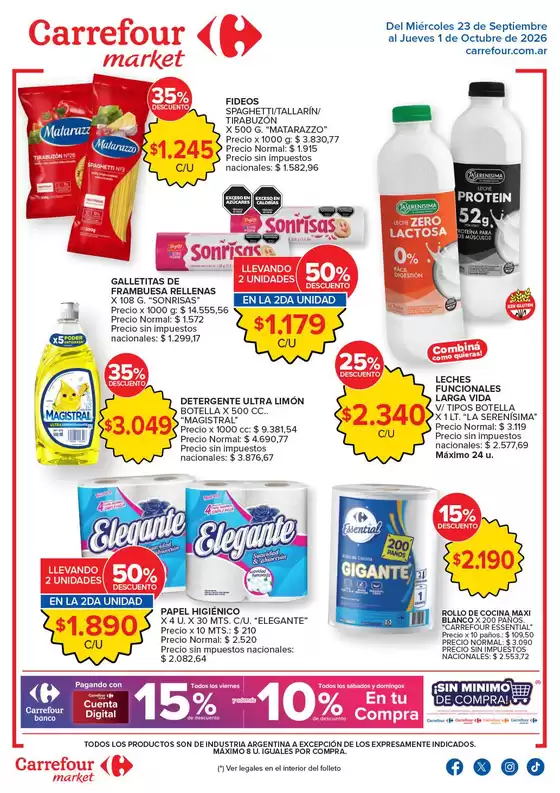 Catálogo Carrefour Market | Carrefour Market Paraná | 2026-09-23T00:00:00.000Z - 2026-10-02T00:00:00.000Z