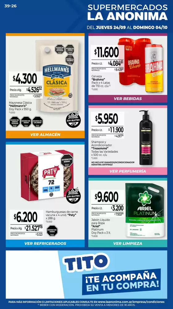 Catálogo La Anonima en Puerto Deseado | Insuperables | 2026-09-24T00:00:00.000Z - 2026-10-04T00:00:00.000Z