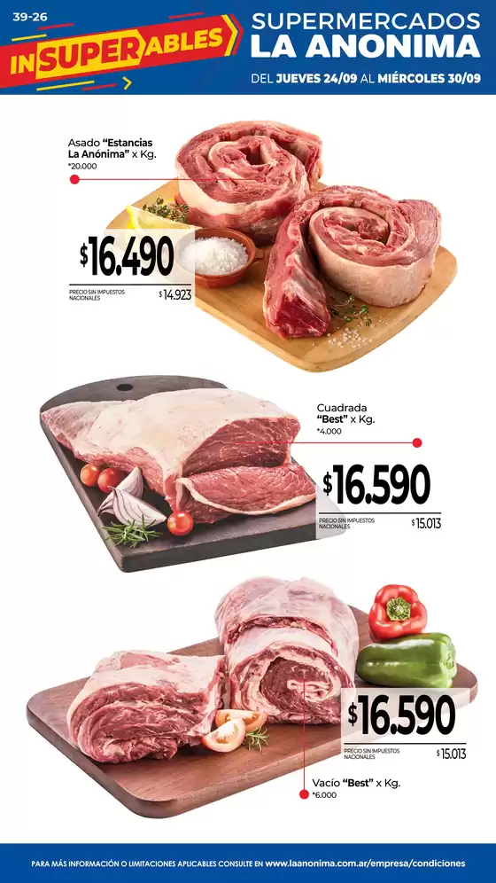 Catálogo La Anonima en General Pico | Frescos | 2026-09-24T00:00:00.000Z - 2026-09-30T00:00:00.000Z