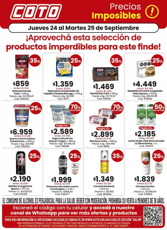 Catálogo Coto en Avellaneda (Buenos Aires) | Coto Salon Productos Motivo 2 | 2026-09-24T00:00:00.000Z - 2026-09-29T00:00:00.000Z