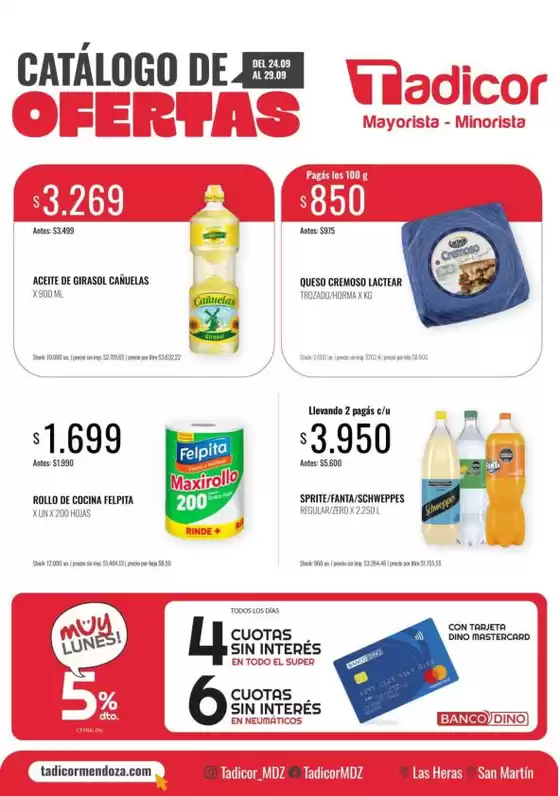 Catálogo Supermercados Tadicor en Avellaneda (Buenos Aires) | Ofertas Supermercados Tadicor | 2026-09-24T00:00:00.000Z - 2026-09-29T00:00:00.000Z
