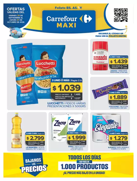 Catálogo Carrefour Maxi | OFERTAS SEMANALES | 2026-09-25T00:00:00.000Z - 2026-10-01T00:00:00.000Z