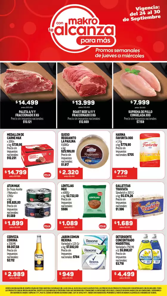 Catálogo Makro en Punta Chica | Ofertas semanales | 2026-09-24T00:00:00.000Z - 2026-09-30T00:00:00.000Z