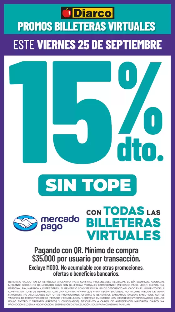 Catálogo Diarco | BILLETERAS VIRTUALES 189 | 2026-09-25T00:00:00.000Z - 2026-09-25T00:00:00.000Z