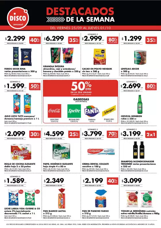 Catálogo Disco en Rincon De Milberg | Destacados - Ofertas I Nacional | 2026-09-24T00:00:00.000Z - 2026-10-01T00:00:00.000Z