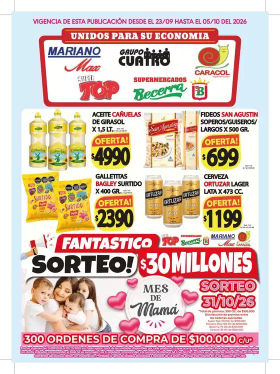 Catálogo Supermercados Caracol en Rincon De Milberg | 8164b7540ac27929a25655286b2597ac2df19d46 | 2026-09-22T00:00:00.000Z - 2026-10-05T00:00:00.000Z