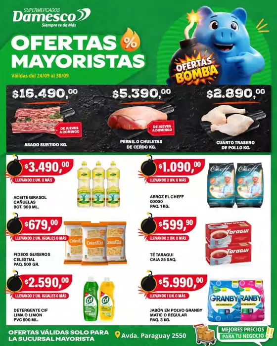 Catálogo Supermercados Damesco | Ofertas mayorista 24 al 30 9 | 2026-09-24T00:00:00.000Z - 2026-09-30T00:00:00.000Z