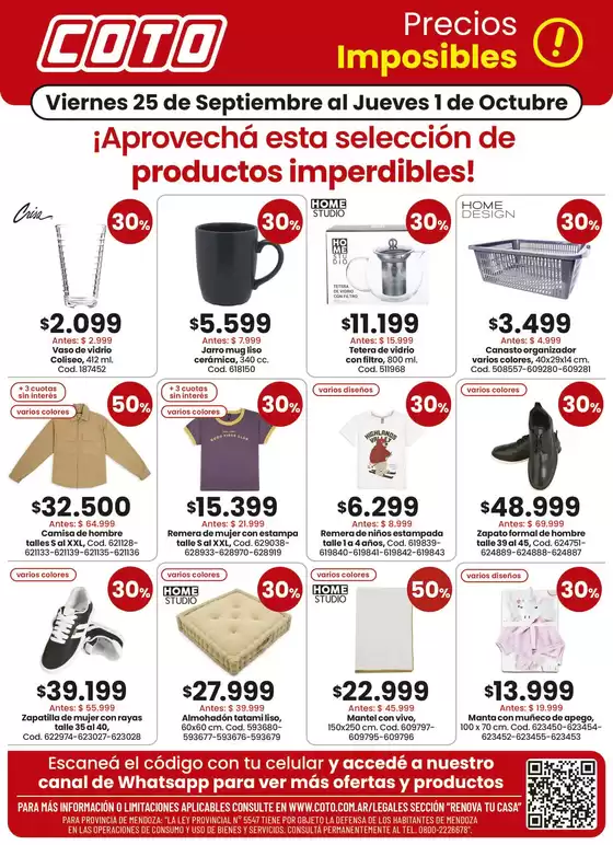Catálogo Coto en Ensenada | Coto Renova Productos | 2026-09-25T00:00:00.000Z - 2026-10-01T00:00:00.000Z