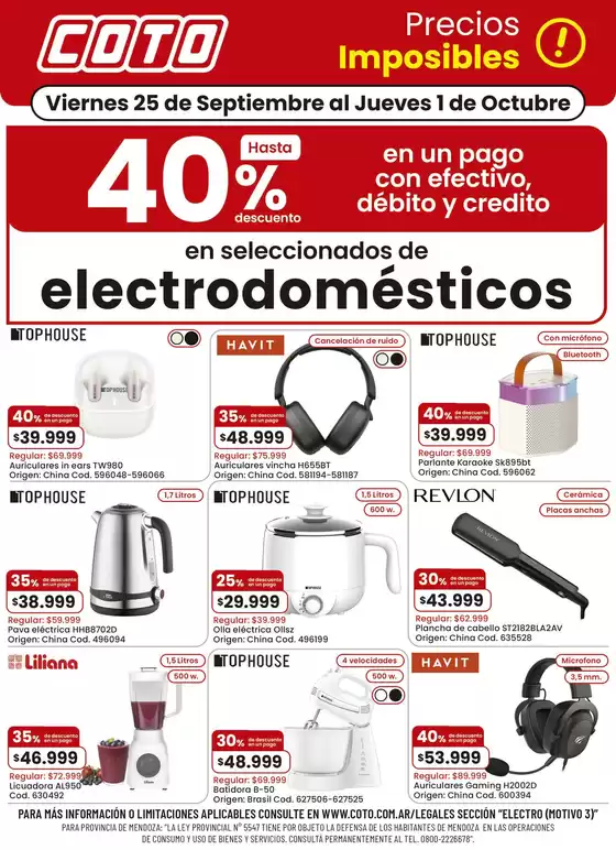 Catálogo Coto en Ensenada | Coto Electro Motivo 3 | 2026-09-25T00:00:00.000Z - 2026-10-01T00:00:00.000Z